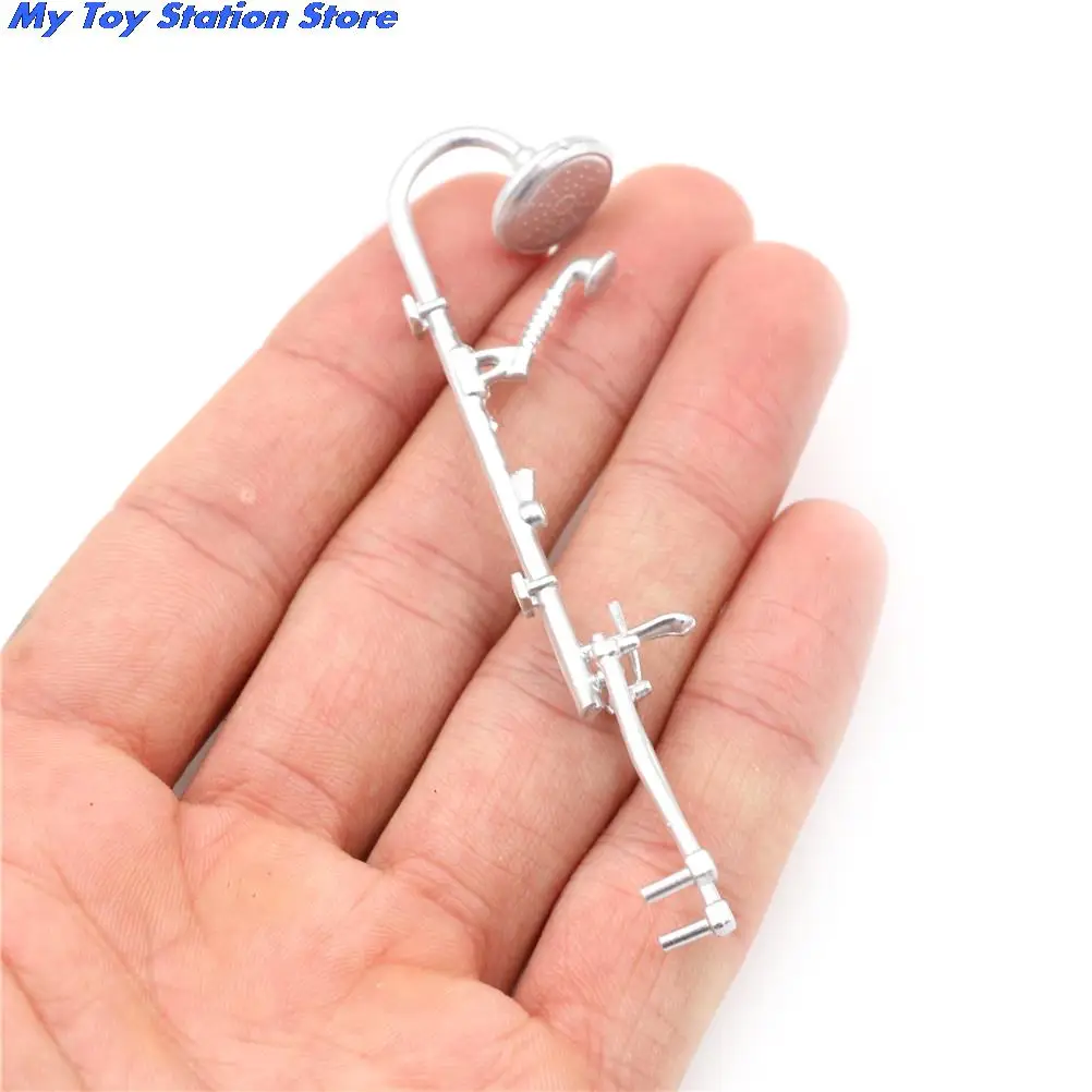 

1:12 Miniature Bathroom Bath Shower Faucet Dollhouse Miniature Faucet Bathroom Accessories Dollhouse