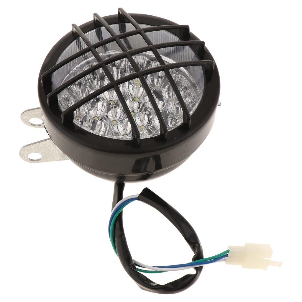 Яркий налобный фонарь 12V Светодиодный светильник с круглой решеткой