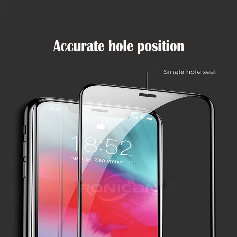 10 шт. закаленное стекло с полным покрытием для iPhone 11 pro XR X XS MAX Защита экрана 7 8 6 6S