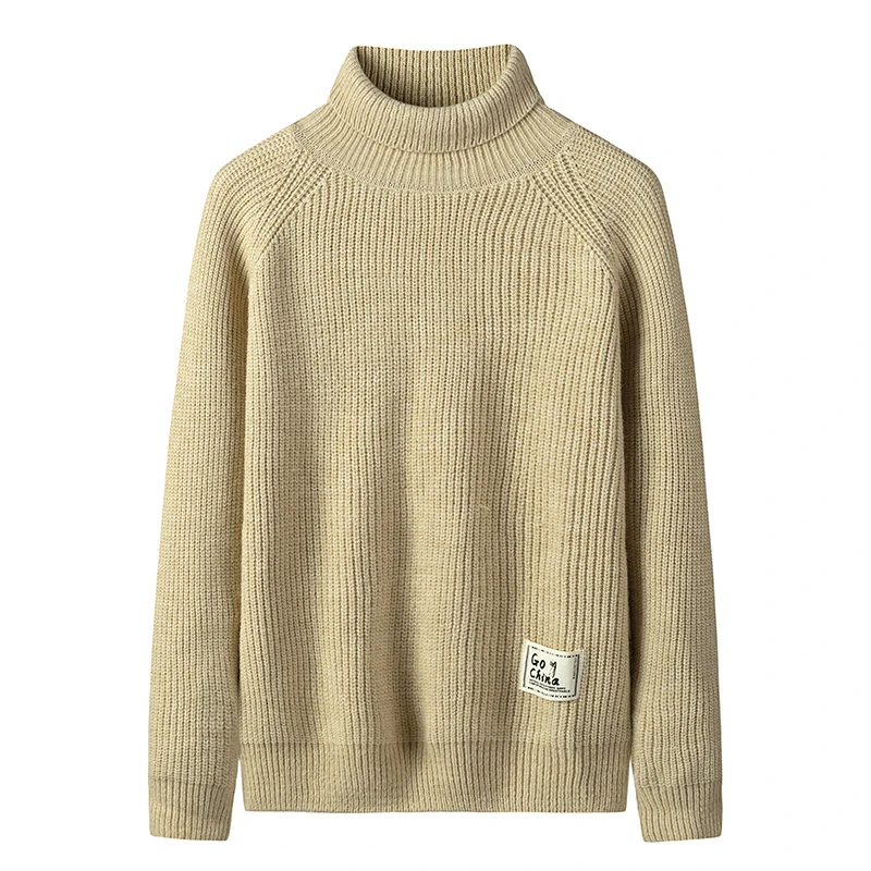 Huncher Mens Sweater Male Turtleneck Men 2020 Autumn Winter Casual High Neck Jumper Man Korean Black For |