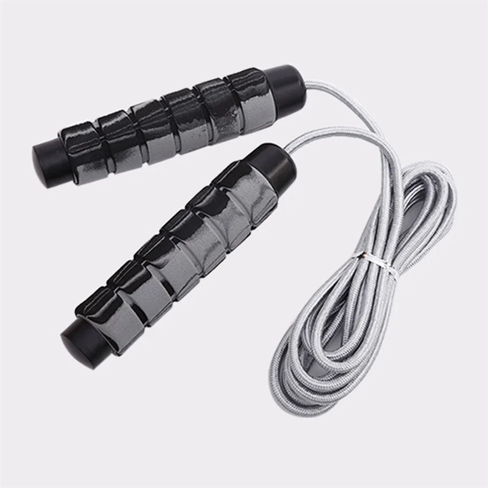 

Утяжеленная Скакалка для мужчин и женщин, тяжелая хлопковая скоростная тренировка для прыжков, регулируемая спортивная ручка, для фитнеса ...