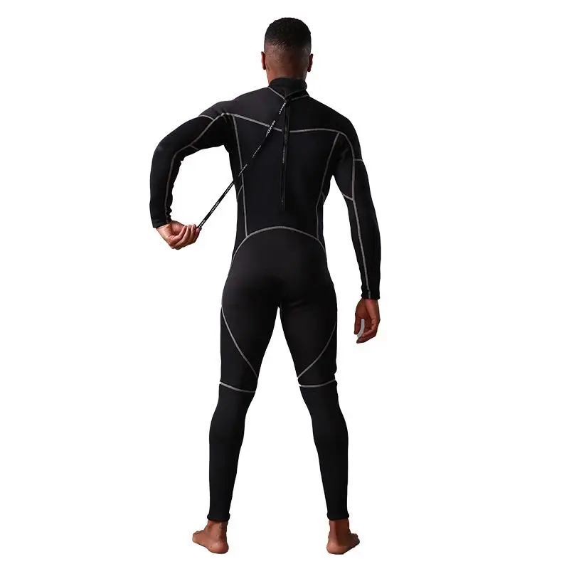 

3mm Men Full Body Winter Wetsuit Diving Suit Neoprene One-piece Swimwear for Snorkeling Surfing Triathlon Jumpsuit