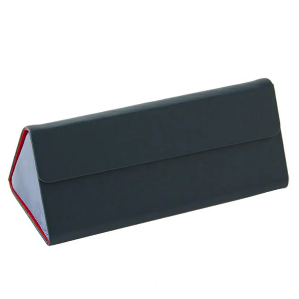 

Чехол для очков треугольный Магнитный из искусственной кожи Элегантный футляр для хранения солнцезащитных очков Водонепроницаемый защитн...