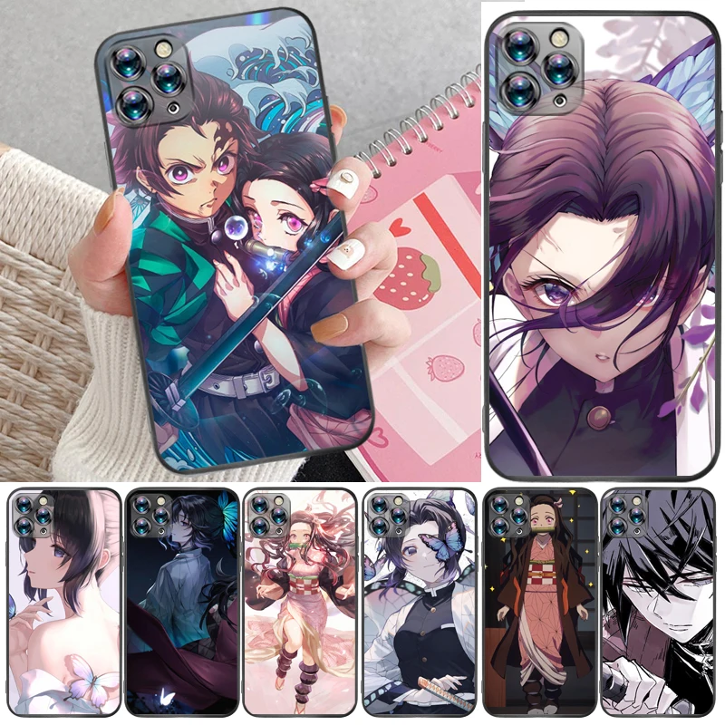 

Demon Slayer Agatsuma Zenitsu Kamado Tanjirou Kamado Nezuko Kimetsu No Yaiba Phone Case For iPhone 12 Pro Max SE 2020 Funda