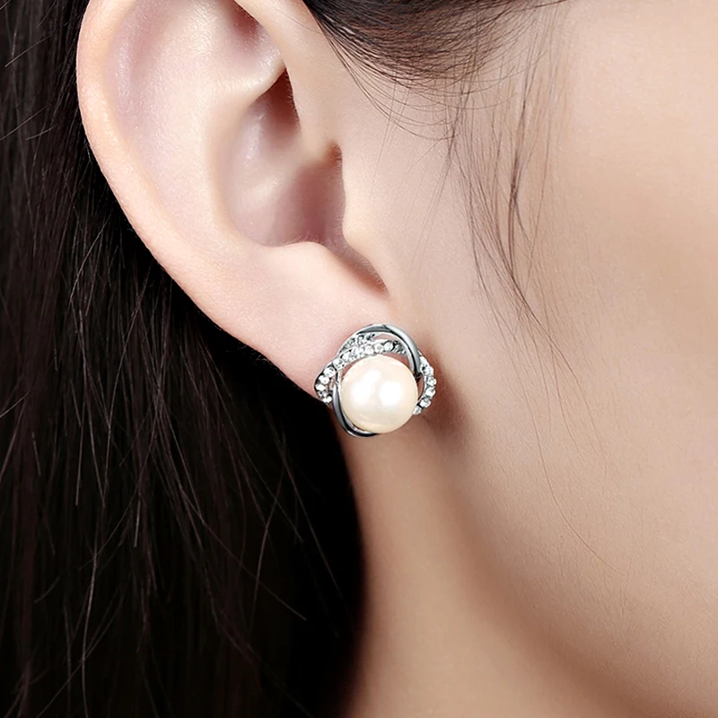 Модные серьги jinzeyi для девушек элегантные ювелирные изделия с имитацией жемчуга