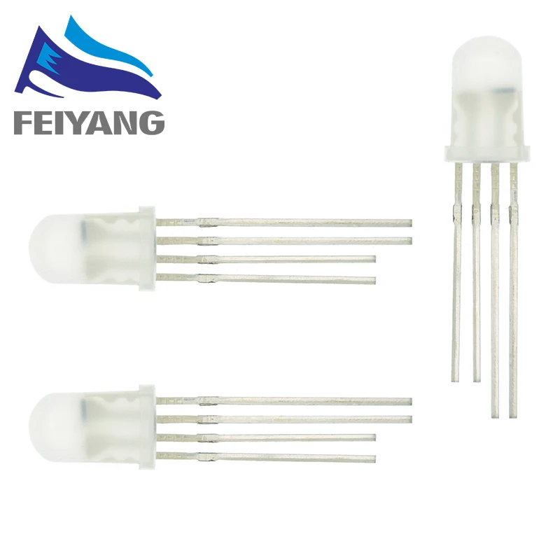 10 шт. APA106 F5 5 мм F8 8 RGB светодиодный чипы интегрированы (например WS2812B) круглая шляпа