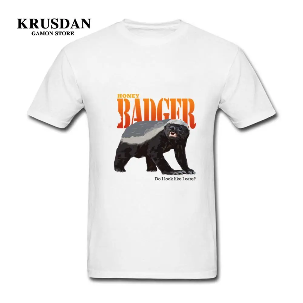 2019 арт Медоед не заботится о мужских футболках панк желтые костюмы для молодежи