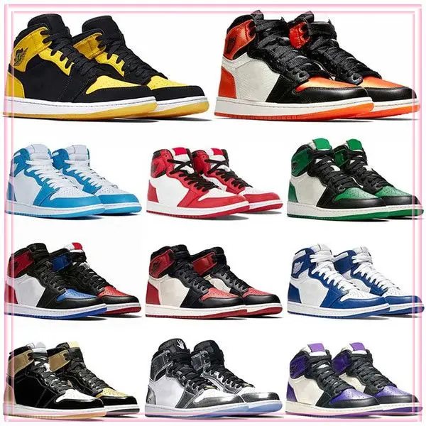 

Новинка 2021, Баскетбольная обувь 1 I High OG Game Royal Ban Shadow, кроссовки для баскетбола, высококачественные глиняные Зеленые кроссовки 1S, европейские ...