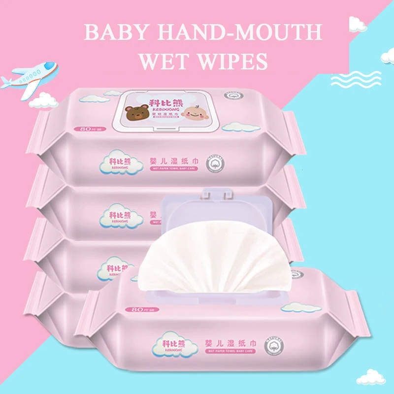 Детские влажные салфетки 80 насосных детских одноразовых влажных салфеток для