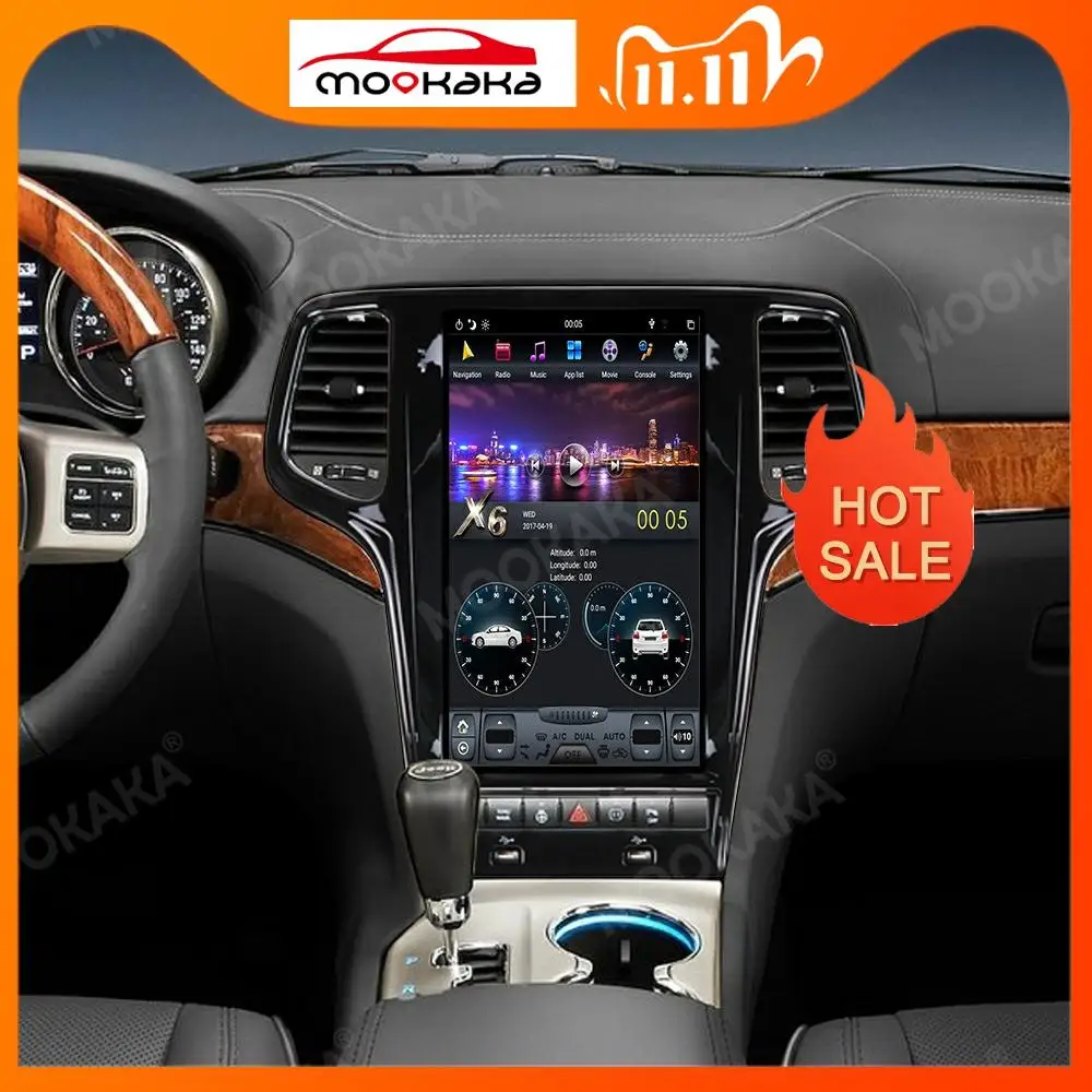 

Tesla Style Android 9.0 128GB Car Radio GPS Navigation For Jeep Grand Cherokee 2010 - 2019 Auto Multimedia Player Stereo Carplay