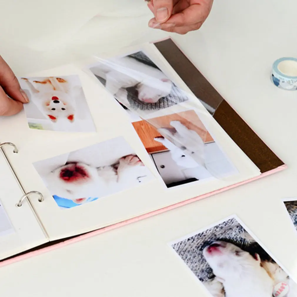 

Album Cotton Linen Loose-leaf Pocket Picture Album Case Traveling Photo Holder Storage Home Decoration