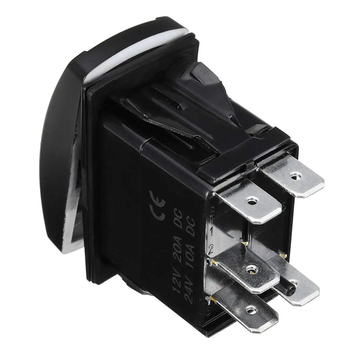 12 В 24 в двойной светодиодный кулисный переключатель красный синий свет клавишный