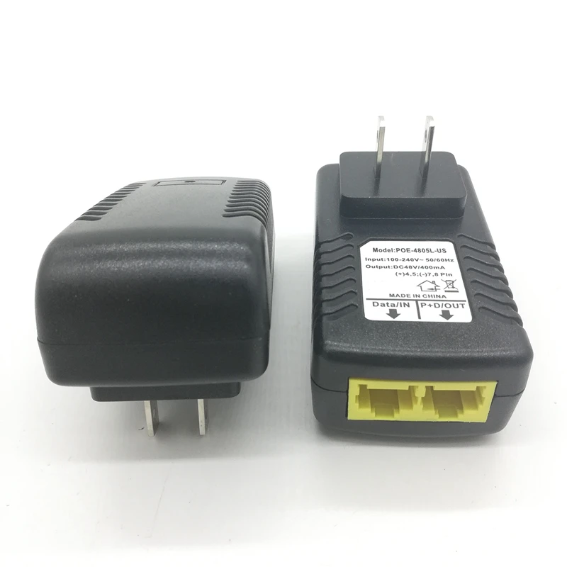 Passive Poe4805 48V 0.5A European Standard Plug-In Poe Injector Power Over Ethernet(US Plug) | Безопасность и защита