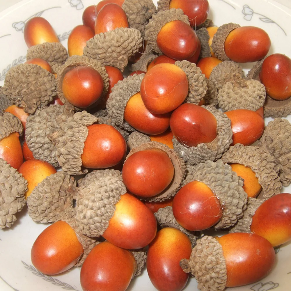 50 шт Acorn Маленькие искусственные реалистичные орехи фото реквизит вечерние
