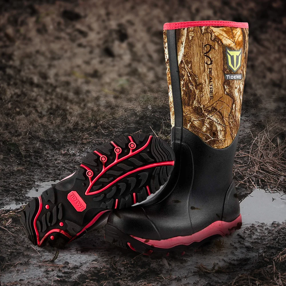 TideWe розовые изолированные водонепроницаемые прочные 38 см женские охотничьи