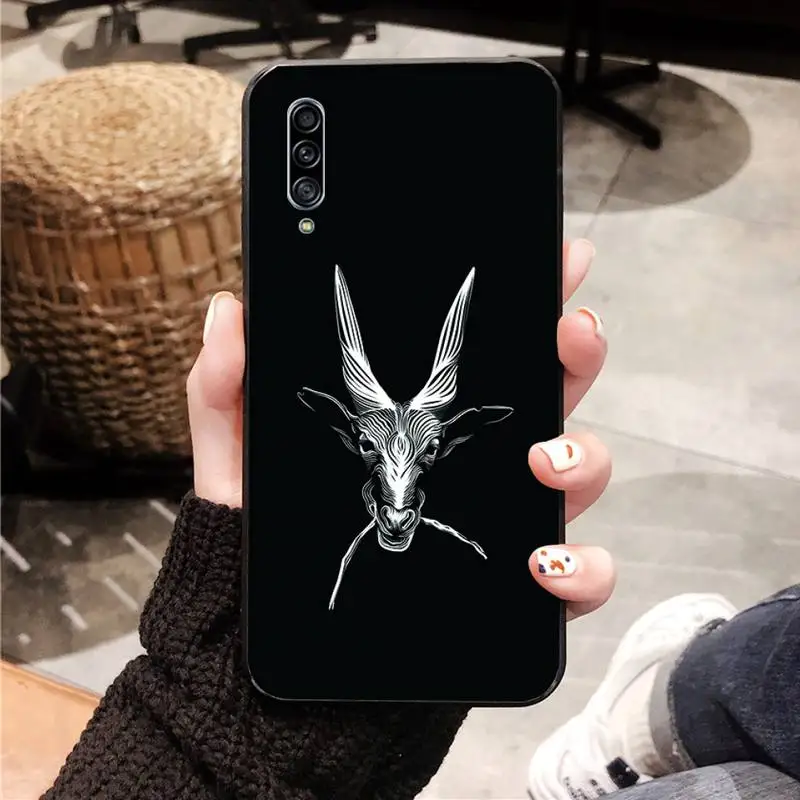 

Black And White Art Animal Phone Case Black Cover For Samsung A10 20 30 40 50 01 11 31 51 71 S pLUS Cases