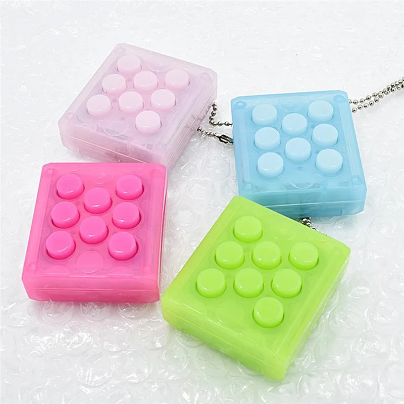 

Unlimited Puchi Puchi Keychain Puti Electronic Bubble Keyring Pop infinite air bubble Vent Decompress speaker toy