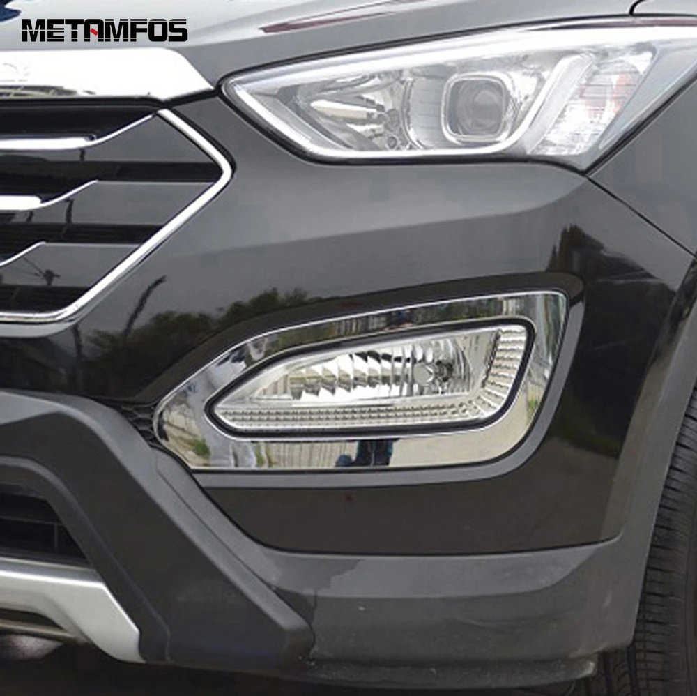 Для Hyundai Santa Fe IX45 2013 2014 2015 внешние аксессуары хромированные передние