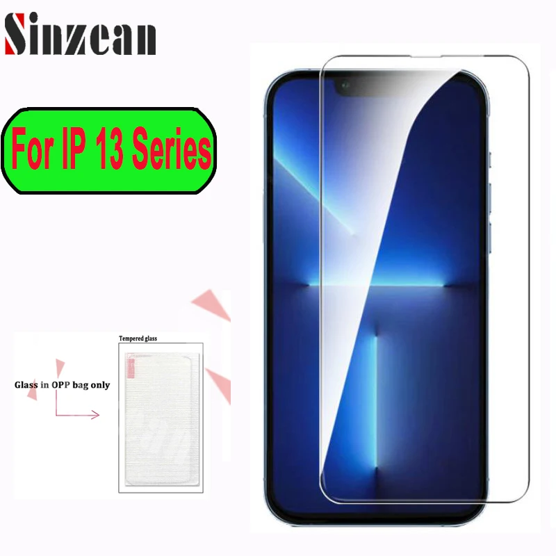 

Sinzean 100 шт. для IPHONE 14 13 Pro Max 12 MIni 11 Pro XR XS MAX 678 Plus 2.5D прозрачное закаленное стекло Защита для экрана