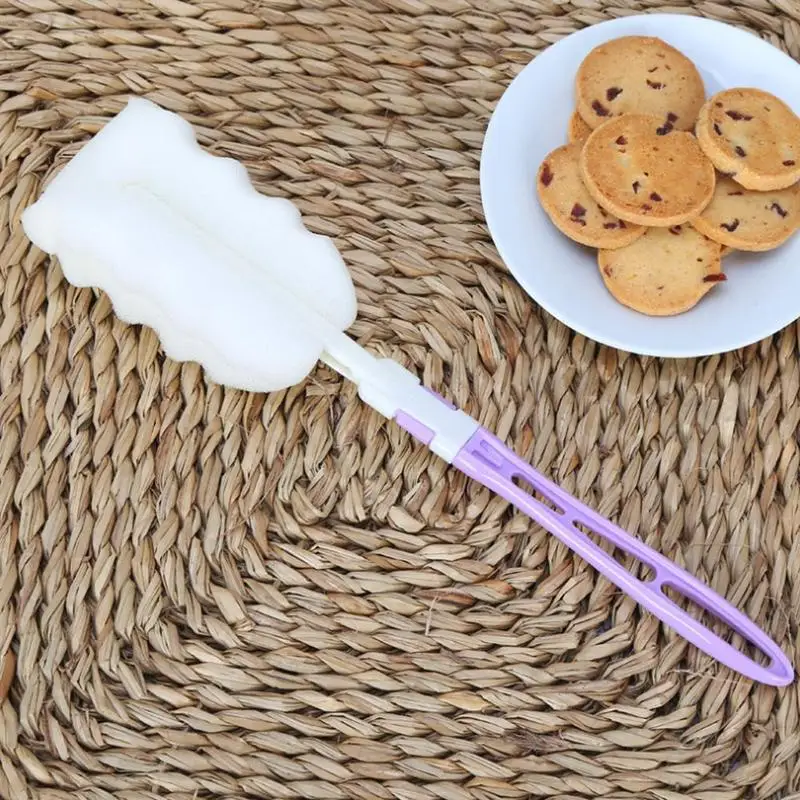 

4pcs Random Color Long Handle Sponge Mug Cleaner Cup Glass Washing Brushes Kitchen Cleaning Milk Supplies Gadgets Thermos D9E8