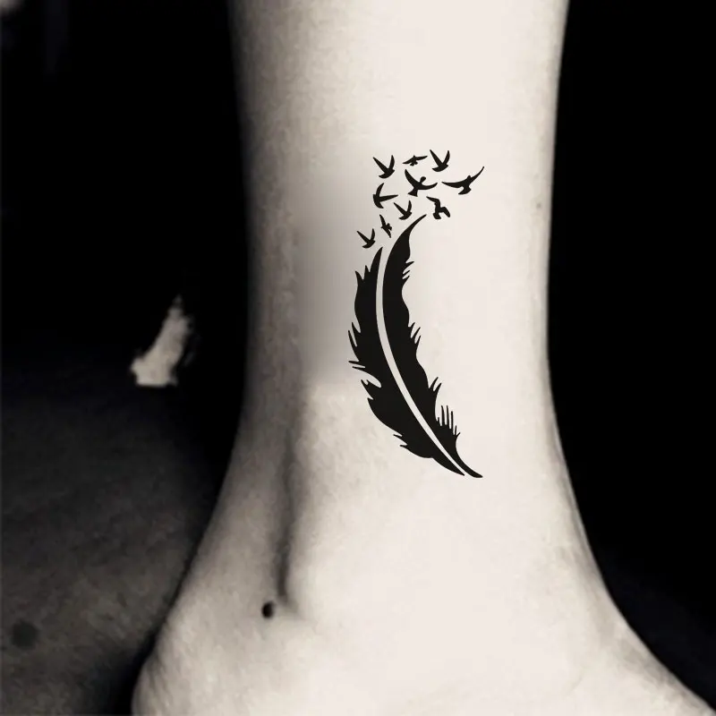 

1 Sheet Black Flower Style Henna Stencil Body Art Temporary Tattoo Sticker Pape Paiting Glitter Tattoos Charming Tool