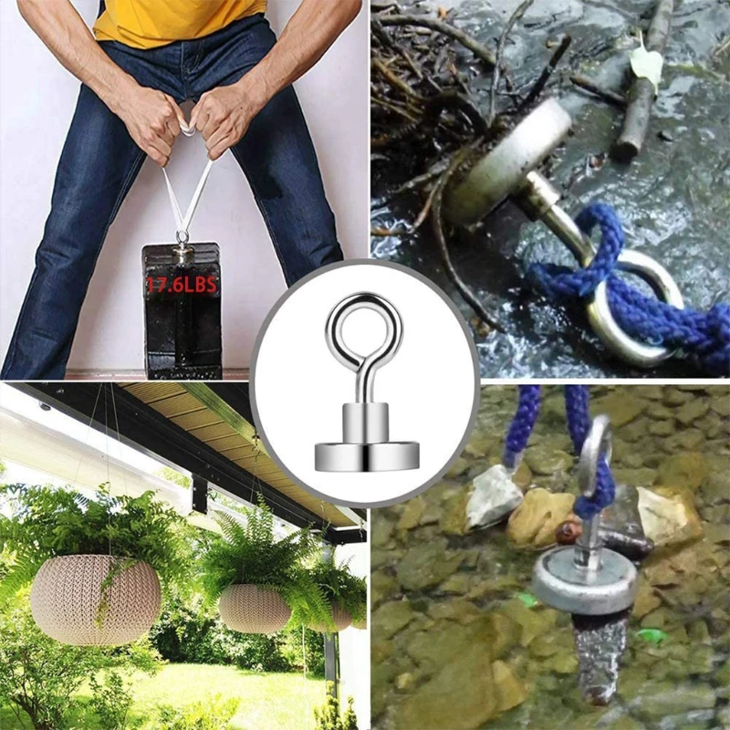 

Magnetic Hooks Magnetic Ring Hooks Pack of 24 No Drilling Magnets with Hooks Magnetic Hook for Kitchen Bathroom Garage