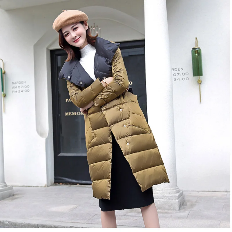 Хлопковая куртка для женщин зима 2020 верхняя одежда пальто женское длинное