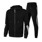 Мужской флисовый спортивный костюм, весенняя куртка и брюки, повседневный мужской тренировочный костюм, спортивная одежда для фитнеса, 2021