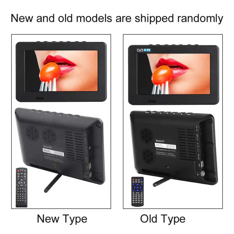 Портативный телевизор LEADSTAR D7 7 дюймов TFT светодиодный экран Автомобильный