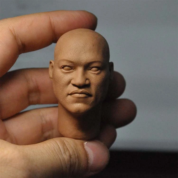 

1/6 Scale Laurence Fishburne Morpheus Unpainted Head Model Sculpt for 12''Body DIY Toys
