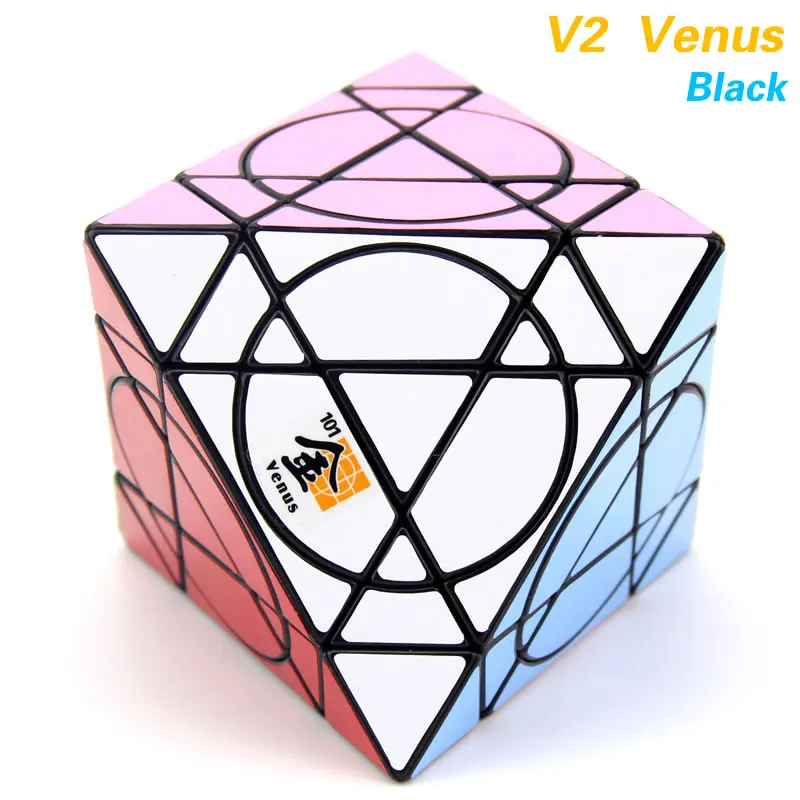 MF8 безумный октаэдр кубик руб Venus/Jupiter/Mercury/Mars/Saturn перекос профессиональный Скорость руб головоломки пластмасса извилистый антистресс Непоседа Образовательных игрушки для мальчиков - Цвет: V2-Black-Venus