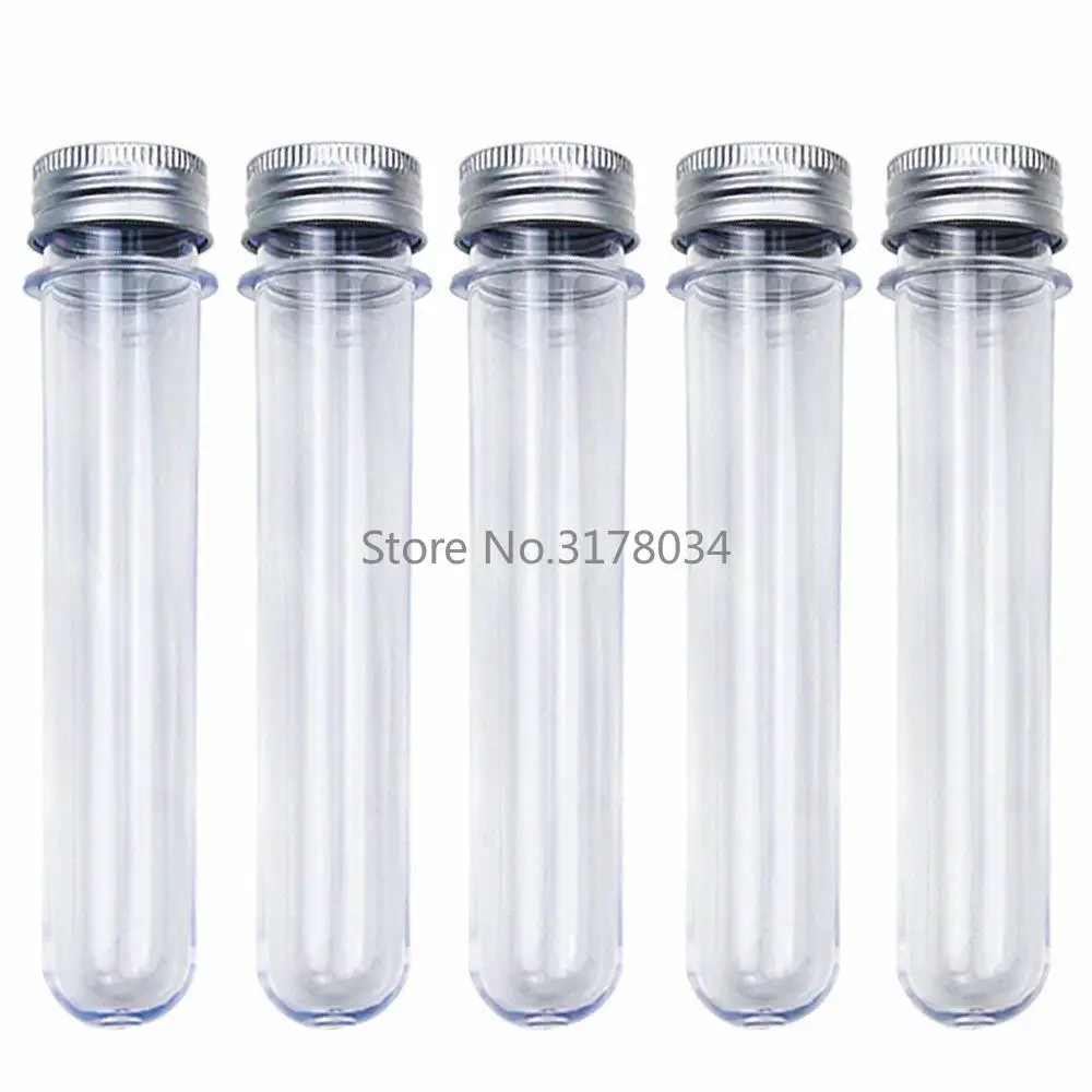 25 шт. 40 мл Пластик прозрачный Тесты трубки с крышкой многоцелевой сумка для