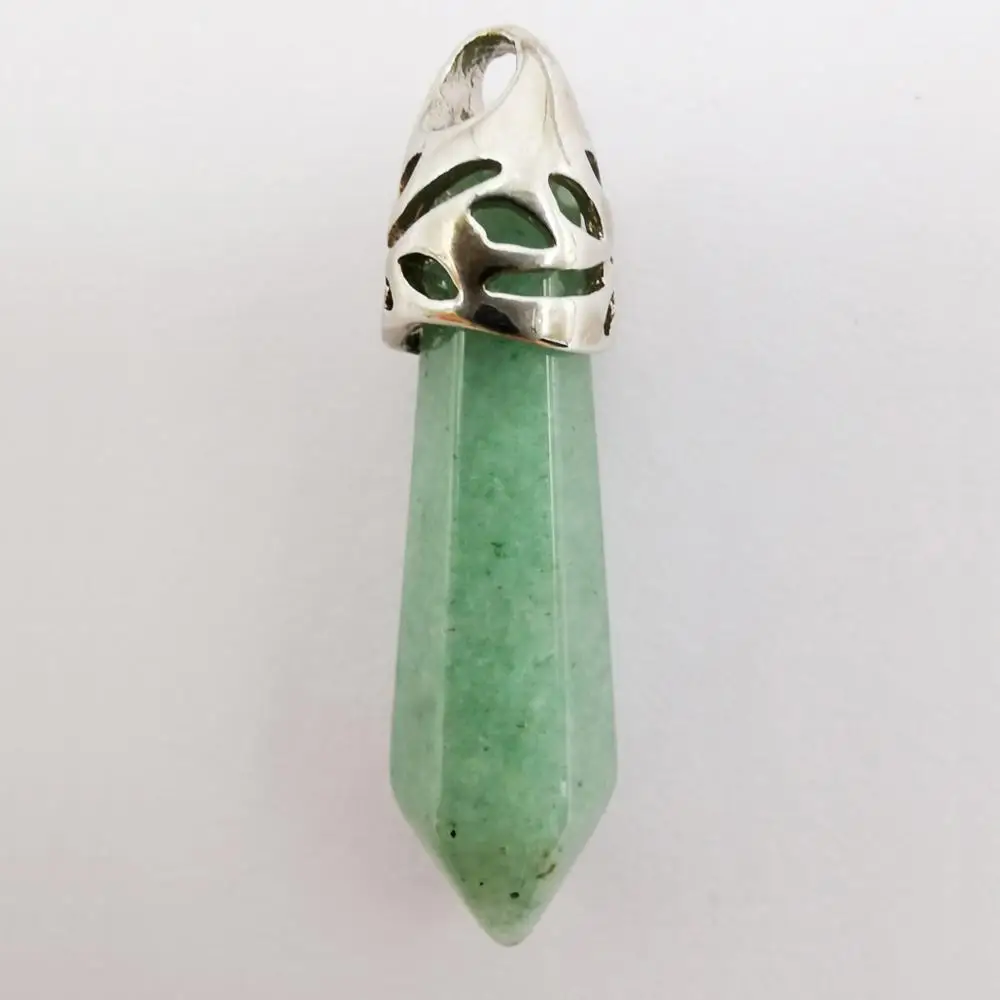 Подвеска в виде столба с искусственным драгоценным камнем 8x38 мм ювелирные