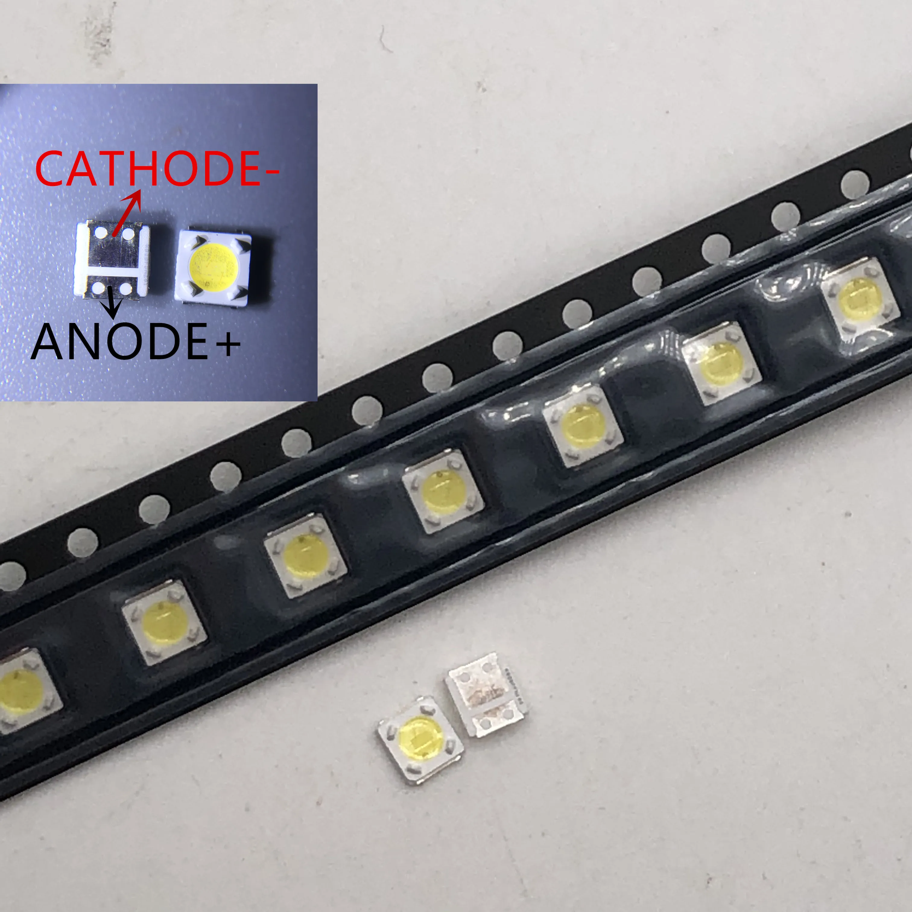 2000pcs LUMENS светодиодный SMD 3535 3537 1W 3V холодный белый LCD подсветка для TV A129CECEBP19C