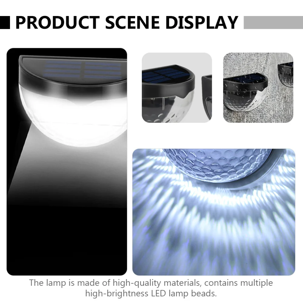 

1 Set Wall Lamp Garden Wall Light Outdoor Wall Light Solar Light Solar Wall Lamp