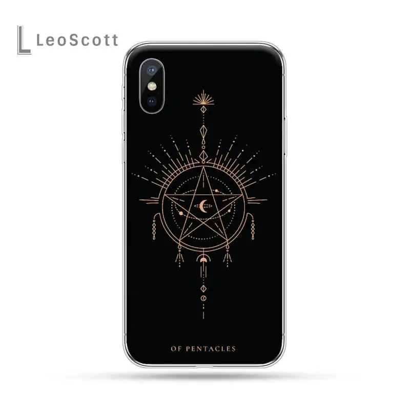 

Tarot Cards black gold art Phone Case For iphone 12 5 5s 5c se 6 6s 7 8 plus x xs xr 11 pro max