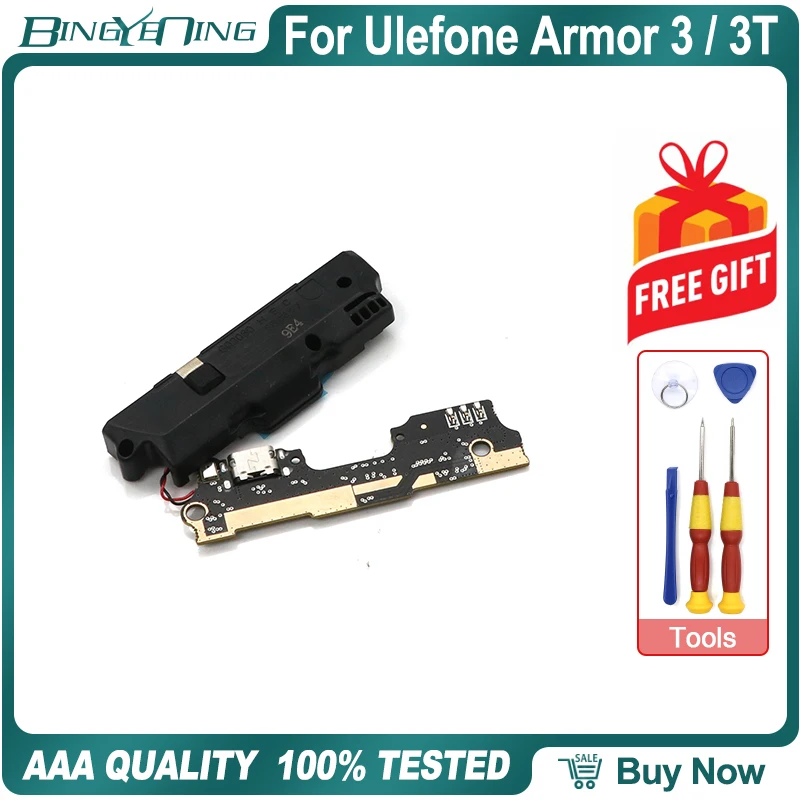 Для Ulefone Armor 3/3t USB плата с зарядным портом Громкоговоритель зуммер динамик коробка Ремонт Запчасти