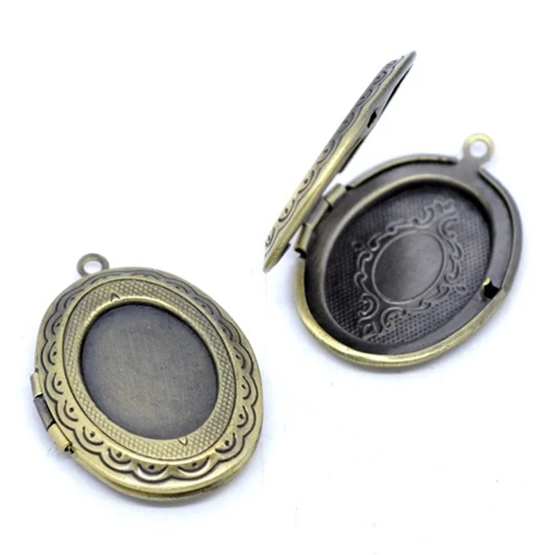 DoreenBeads винтажная медная фоторамка с изображением медальона Подвески Овальный