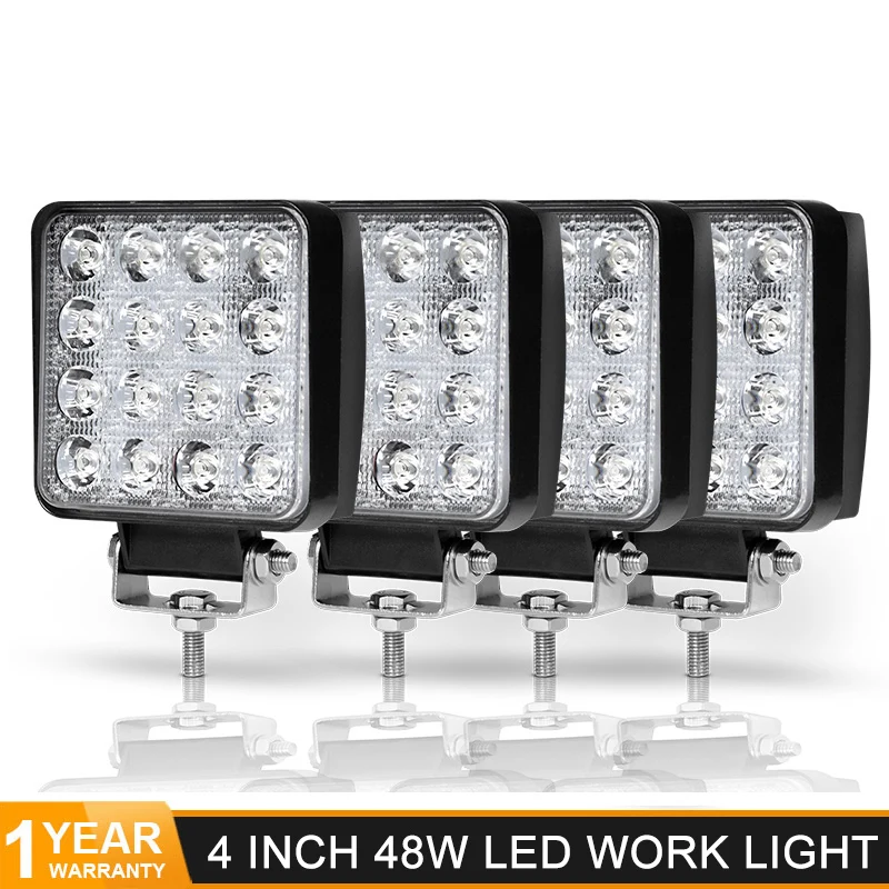 DERI Quad строкавнедорожник 4 дюйма 48 Вт светодиодный рабочий светильник бар пятно