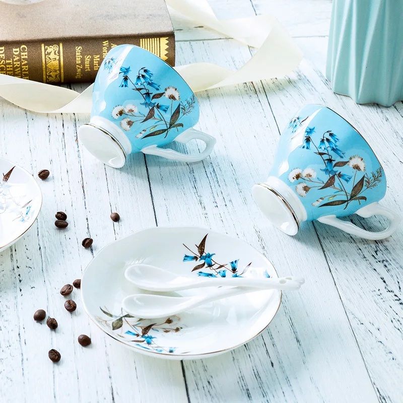 Костяной фарфор искусственный ресторан послеобеденный чай цветочный узор