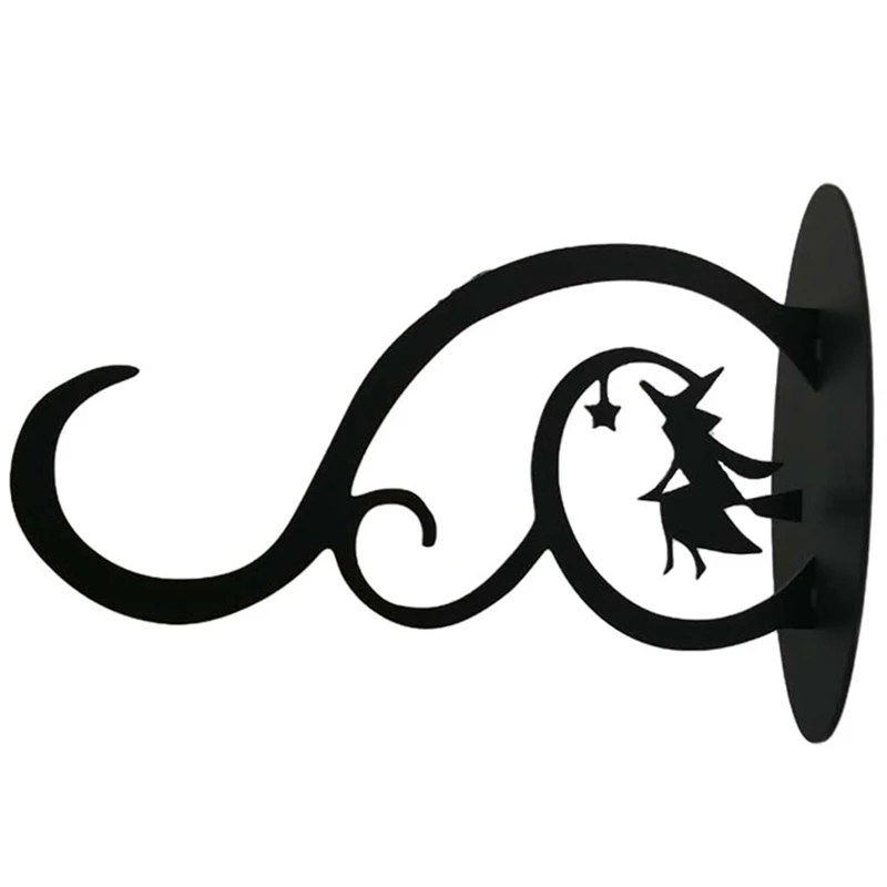 

HOT-Iron Black Lantern Bracket,Plant Wall Hanger,2 Pcs of 11 Inch Indoor and Outdoor Decoration Metal Wall Hook for Baskets