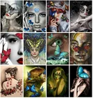 Алмазная живопись бабочка женщина Алмазная мозаика стежка Стразы Вышивка крестом Настенный декор наклейки для рукоделия подарки