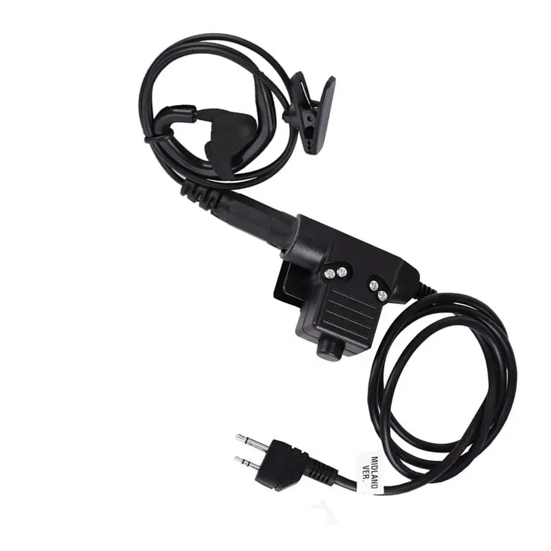 Тактика ушной костный вибратор шумоподавляющий наушник с U94 Ptt для Midland Gxt1030vp4 G7 G9