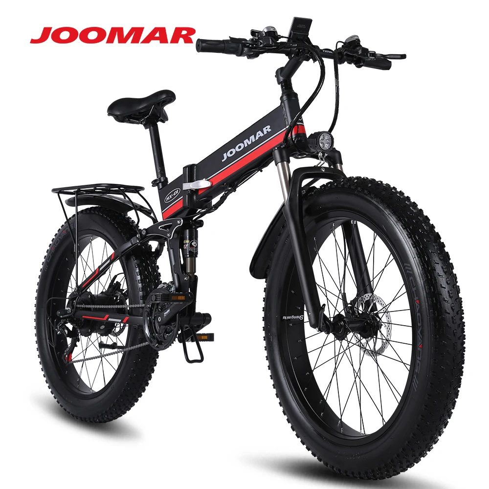 Günstig JOOMAR 1000W Elektrische Fahrrad TOP Level Klapp Ebike Schnee Fahrrad Mountainbike Strand 4,0 Fett Reifen 48V Elektrische Fahrrad JM01 Plus