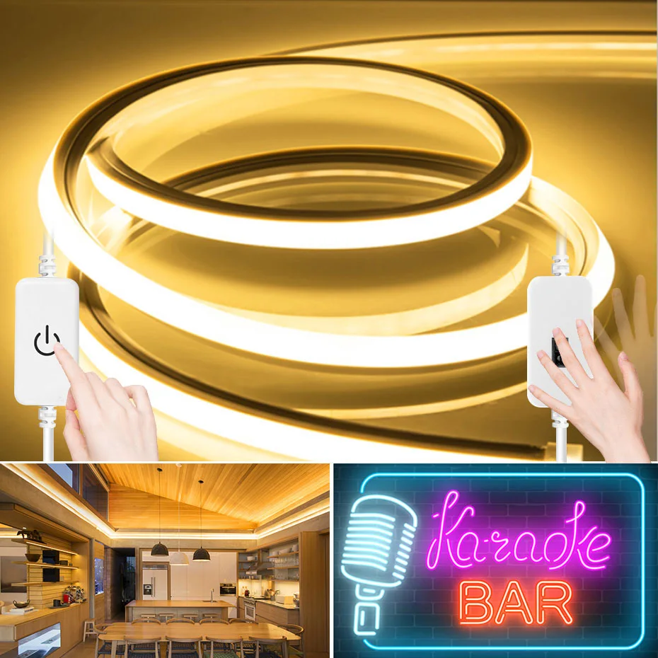 

LED Strip 12V Outdoor Lighting Neon Strip SMD2835 120LEDs/m Decoration For Bedroom Waterproof Led Tape Neon Light 1M 2M 3M 4M 5M