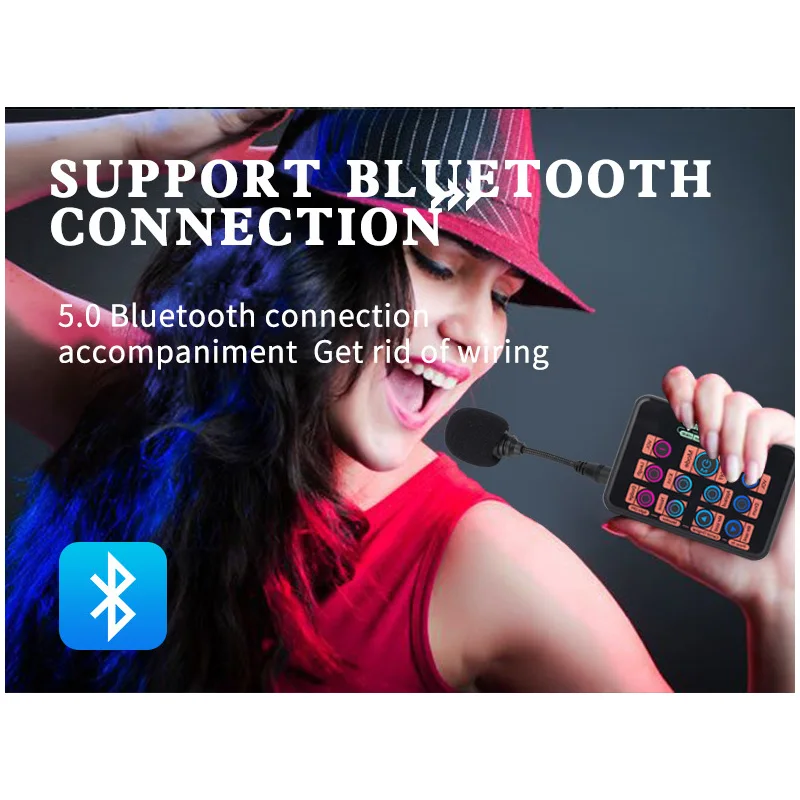 

Microphone Accessories Microphone Accessories Mini Portable Voice Changer DC5V/1A 106db Phone Computer Sound Card