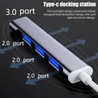 USB-концентратор с портом Type-C, 3,0 дюйма, 4 порта