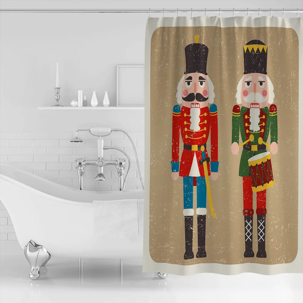 Щелкунчик солдат Ретро узор занавески для душа s полиэстер ткань