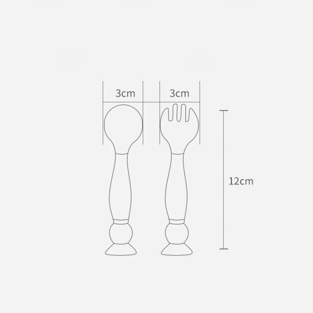 

1 Set of Baby Spoons Fork Toddler Utensils Set Kids Cutlery Forks Spoons