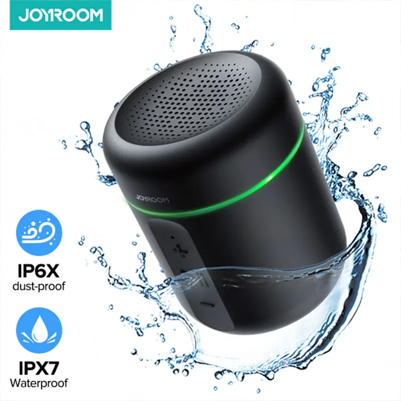 

Joyroom Wireless Bluetooth Speaker IPX7 Waterproof Portable Speaker 360° HiFi Sound Box with Independent Multi-function Buttons